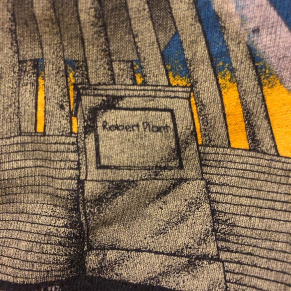 VINTAGE LED ZEPPELIN Altered Black Graphic Tee Top L XL Original Concert T Shirt - Picture 4 of 16